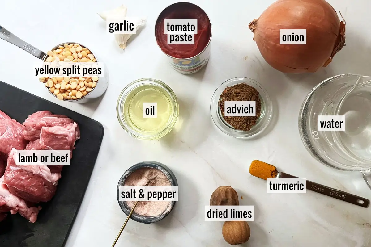 Khoresh-Gheymeh-Ingredients